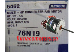 Rescue Condensor Fan Motor Canada  1/3-1/6 HP by Emerson